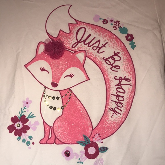 Girl’s Faded Glory Glittered Tee - Picture 3 of 8